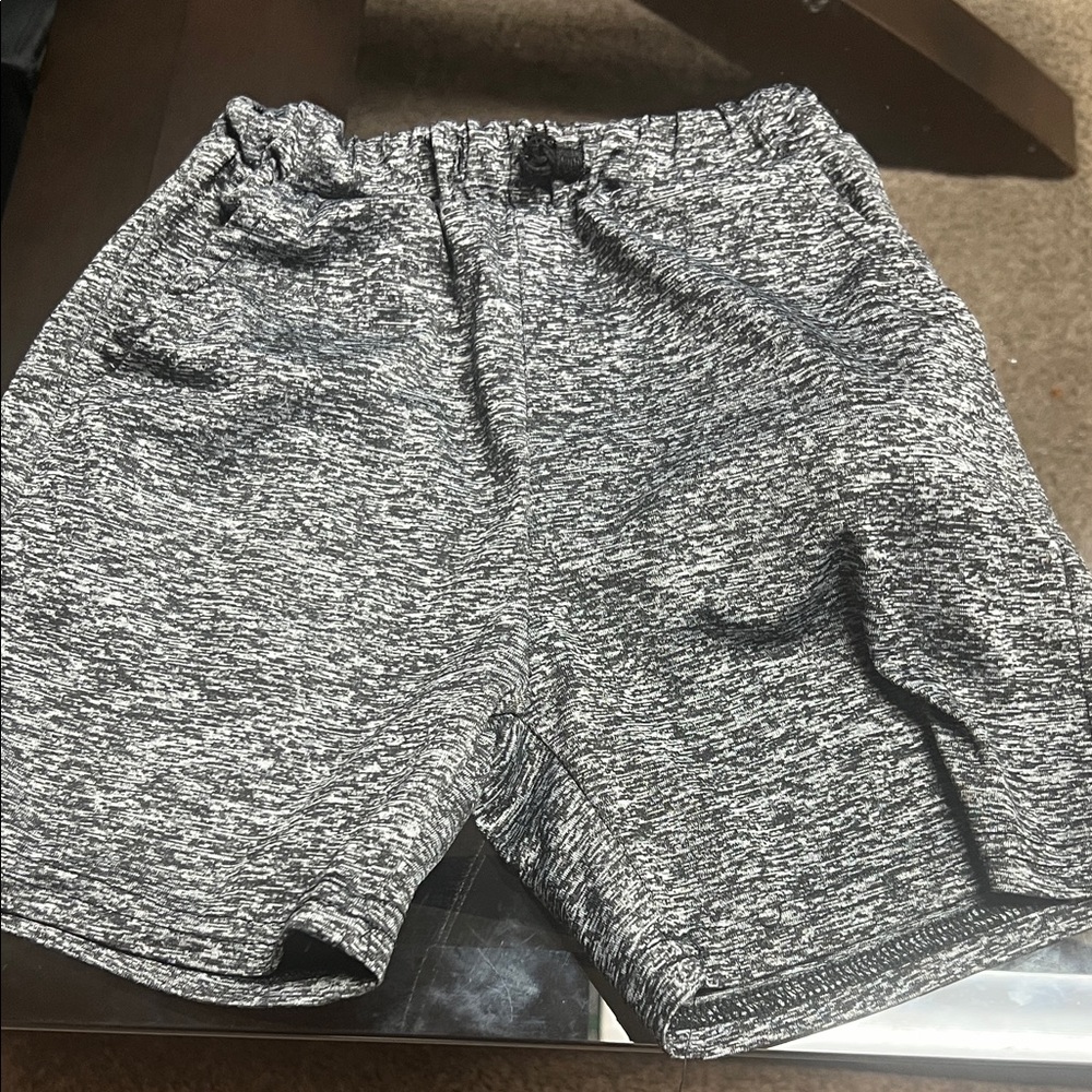 SHEIN Kids Black and White Patterned Shorts